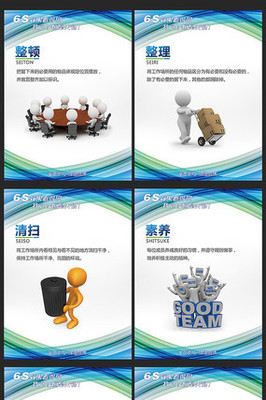 6S企業(yè)管理標(biāo)語(yǔ)展板 企業(yè)管理服務(wù)的精髓展示